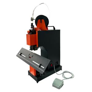 China Electric Single/Double Hohner Head Flat Binding Saddle Stitching Wire Booklet Maker Machine on sale