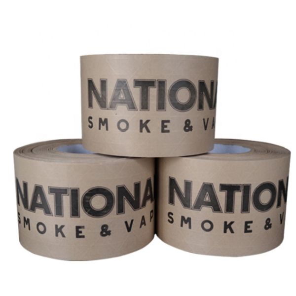 Eco Friendly Logo Printed Self Adhesive Kraft Paper Gummed Tape