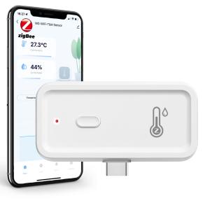 China Tuya Zigbee Wifi Humidity Temperature Monitor Smart Hygrometer Thermometer Wireless Electronic Hygrometer Monitor Smart Indoor Compatible With Alexa Google Assistant on sale