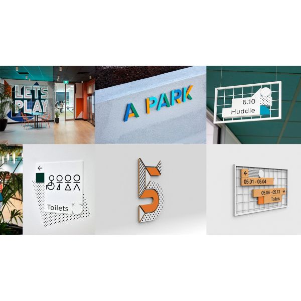Commercial Building Wayfinding Signage System Indoor Directory Signage