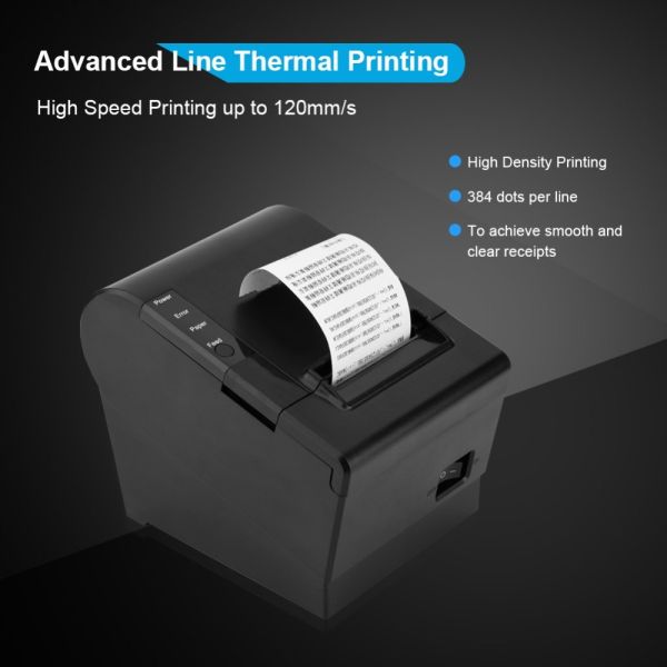 Auto Cutter 80mm Receipt Bluetooth Printer