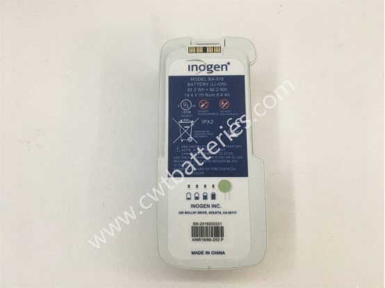 Inogen One G5 Battery BA-516 Rechargeable Li-Ion Battery Double 16 Cell 14.4V 92.2Wh + 92.2Wh New Original