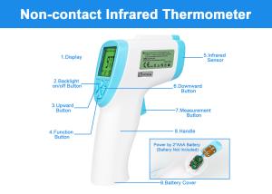 China Small Digital Infrared Thermometer , Non Contact Laser LCD Display Digital Thermometer on sale