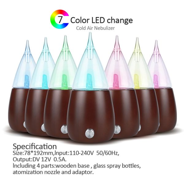 70ml Aromatherapy Scent Nebulizer With 7 Color LED Light