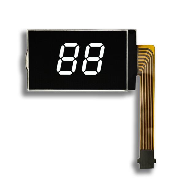 Quality Black VA Type LCD Display Panel 2 Digit  LCD Display 8PIN FPC Connect 5V Supply for sale