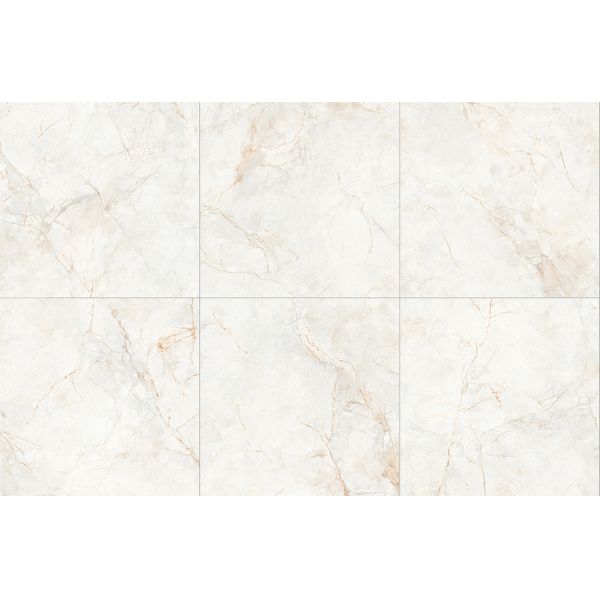 Antibacterial Beige 1mx1m Indoor Floor Polished Glazed Porcelain Tile For Kitchen and Office