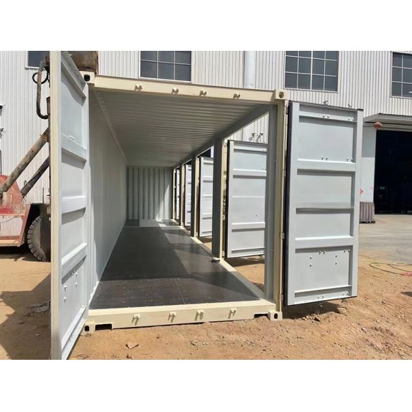 67.7cbm Capacity 40ft High Cube Open Side Shipping Container with 4 Side Doors 12192 x 2438 x 2896 mm External Dimensions