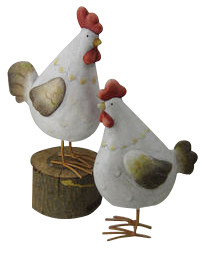 Wholesale S017TC Unique Rooster Animal Garden Ornaments Weather Resistant from china suppliers