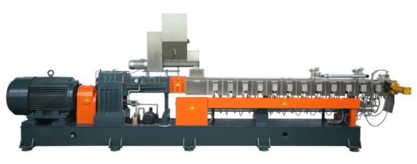 Quality Energy Efficient PVC Conical Twin Screw Extruder Twin Screw Machine Rustproof for sale