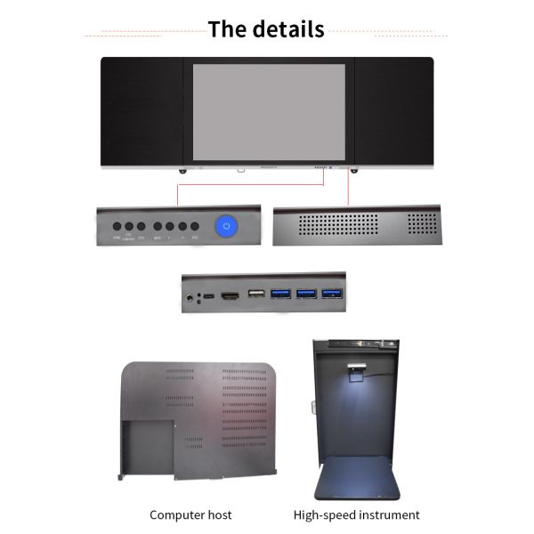 ODM Interactive Black Board 75 Inch Nano Blackboard Portable FCC