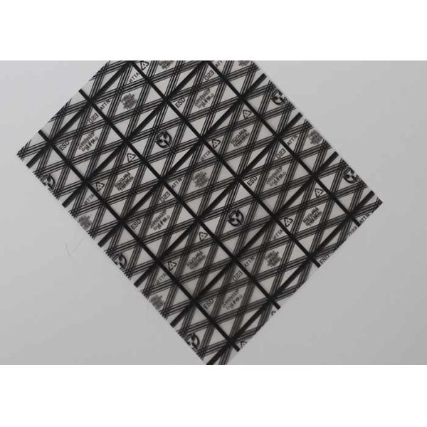 Smooth Surface Zipper Black Conductive Bags Anti - Rub With 2 Sealing Sides