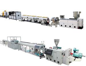 China Plastic PVC Pipe Extrusion Production Line Omron Temperature Sensor on sale