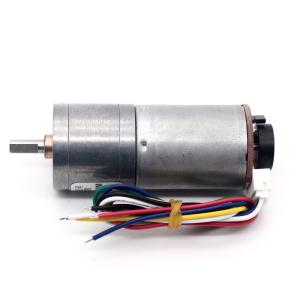 China 6v 12v 25mm Brushed DC Gear Motor Encoder JGA25-370B High Torque 25mm Brushed DC Gear Motor on sale