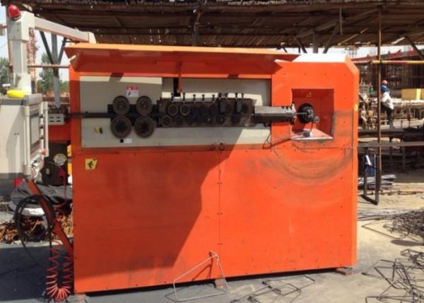 PLC Control CNC Bar Bending Machine , Building / Bridge Automatic Rebar Stirrup