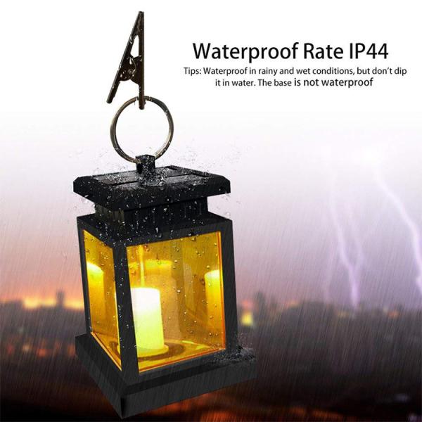 Quality Soft Effect Automatic Lighting Solar Candle Lanterns For Garden Retro Style Design for sale