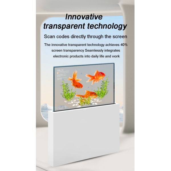 Transparent LCD Touch Screens Digital Signage , 4k OLED Transparent Display Panel