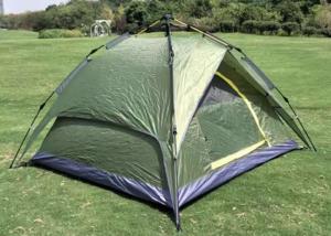 Wholesale Fibreglass Pole PU2000mm Rainproof Outdoor Camping Tents 190T Polyester Green from china suppliers