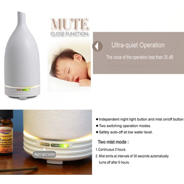 100ml Ultrasonic Corrosion Resistant Ceramic Aroma Diffuser