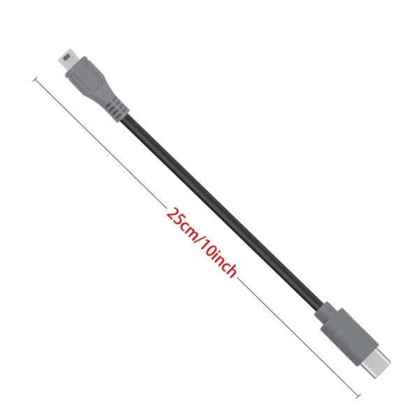 Data Charging USB Type C to Mini 5 Pin USB OTG Adapter Cable for Camera Phone Video