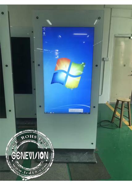 Quality Pcap Touch Screen Digital Signage Dual Screen Totem Computer Kiosk Double Side 1080p Smart for sale