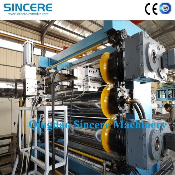 Hollow PP PE Plastic Sheet Extrusion Machine Line Thick Plate Board Equipment