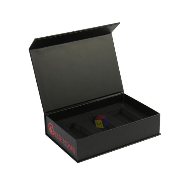 Quality Handmade Matte Black Magnetic Closure Custom Reed Diffuser Box for Perfume Packaging for sale