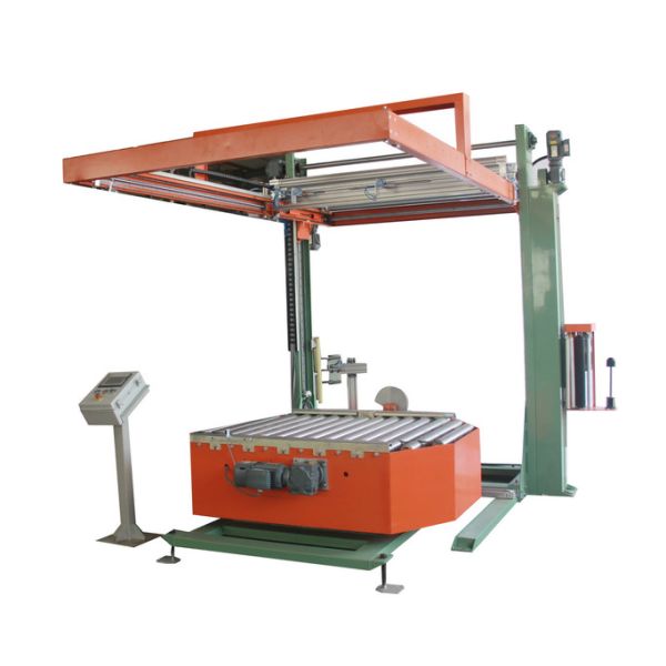 20T/h OD 260mm Rotary Automatic Pallet Wrapping Machine Use Rotary Stretch Wrapper