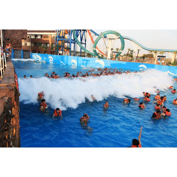 Waterfun Big Surfing Tsunami Ocean Water Wave Pool with Waves Park Vacuum 3 meters high
