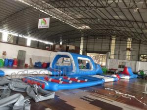 China Customized Type Giant Inflatable Water Playground , Floating Water Park on sale