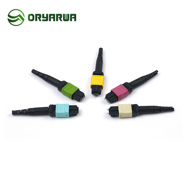 OM1 OM2 MPO Fiber Connector Types Male For Multimode 3.0MM Fiber Cable