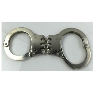 Wholesale Snap Shackles Stainless Steel Hand Cuffs Police Use Silver Black from china suppliers