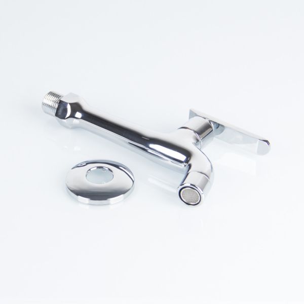 Wall Mounted Bathroom 456g 0.2Mpa Long Body Bibcock