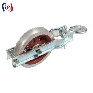 Wholesale SHT Grounding Wire Stringing Blocks / 20KN Cast Steel Sheave Stringing Block from china suppliers