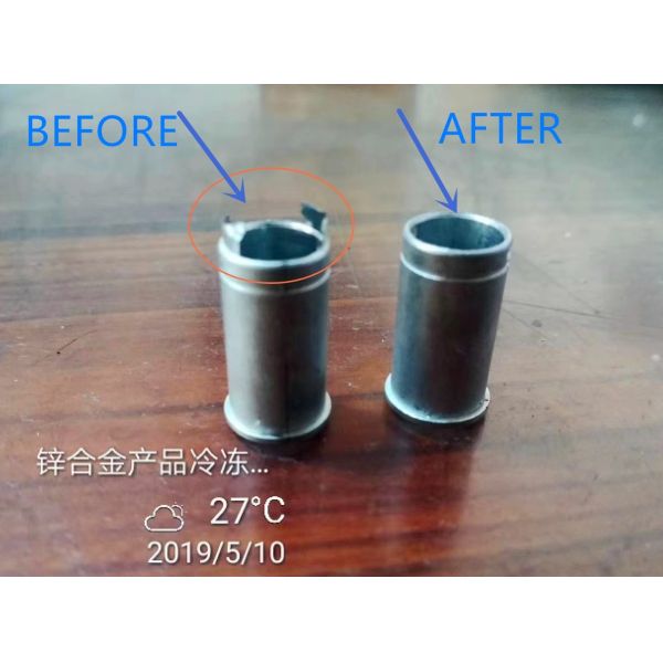 Case Study:Deflashing/Deburring machine for zinc die-casts,Aluminum-magnesium alloy,NF metal, precision die-casting;