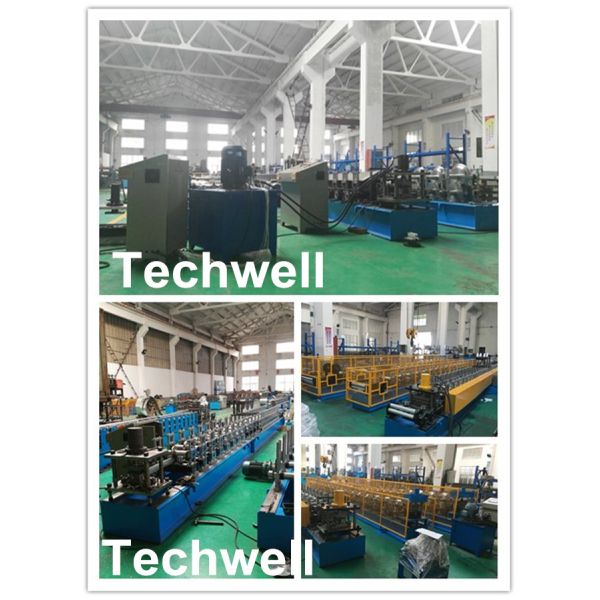Guiding Column Steel Structure Cold Roll Forming Machine For Making Corrugated Sheet Panel With 0.3-0.7mm Thickness