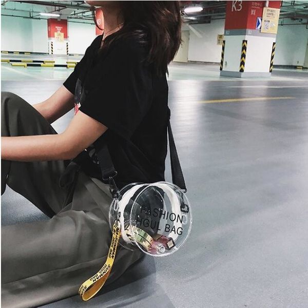 Women's Clear Tote Bags for Work Stadium Approved Clear Purse PVC Transparent Handbags Shoulder Bag, mini bags clutch