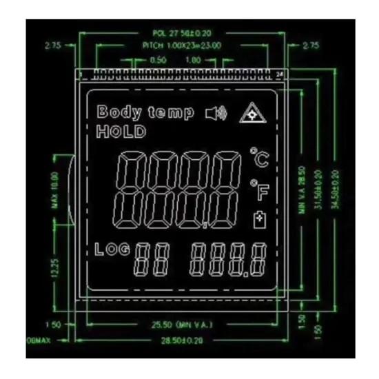 Quality TN STN Segment LCD RYD2119TM-01 for sale