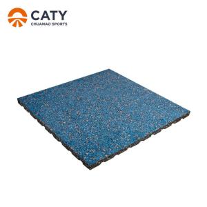 Wholesale Durable Rubber Gym Flooring Tiles Nontoxic , Multifunctional Rubber Playground Mats from china suppliers