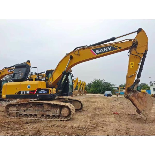 Used Large Excavator Sany 215c Construction Machine With Low Working Hours