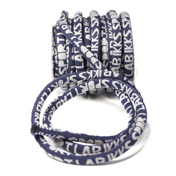 100% Nylon Custom Logo Round Jacquard Cord