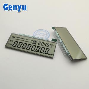 China Custom Size LCD Display Gas Meters HTN Positive Reflective LCD Screen 78x30mm on sale