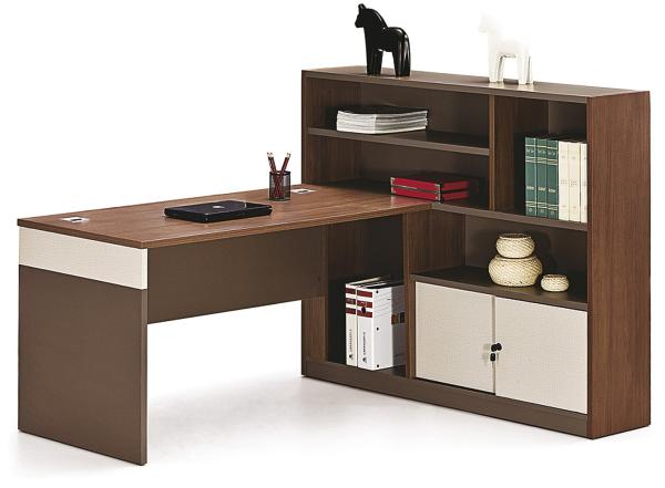 Quality E1 Grade Panel Computer Table With File Cabinet 1.5 / 1.7M for sale