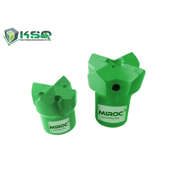 High Strength H25 Threaded Cross Bits Tungsten Carbide Material For Underground Mining