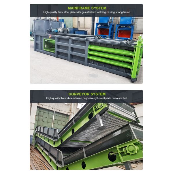 Automatic Cardboard and Plastic Baling Press for Environmentally Friendly Waste Disposal