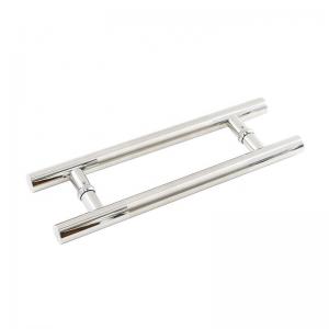 Wholesale Stainless Steel Pull Door Handle For Glass Door H Shape 38mm 32mm 25mm Dia from china suppliers