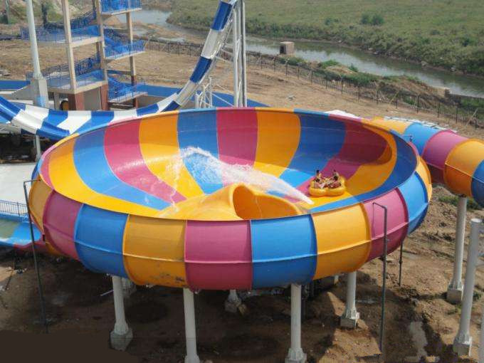 Space Bowl Custom Water Slides Aqua Resort Water Play Equipment