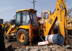 China Yellow Color Used Jcb 3cx Backhoe Loaders , England Small Backhoe Loader on sale