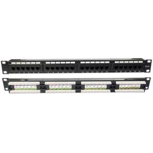 Wholesale 1U Blank Keystone Patch Panel Unshielded 24 Port CAT5E Patch Panel from china suppliers