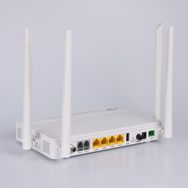 2VOIP 4GE 1USB CATV 2.4G 5G 5DBI WIFI XPON Dual Band ONU