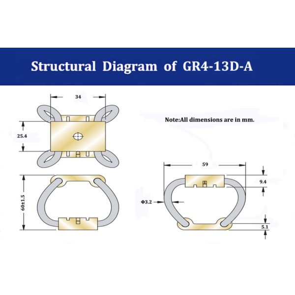 Compact Wire Rope Mount Aerial Cable Damper